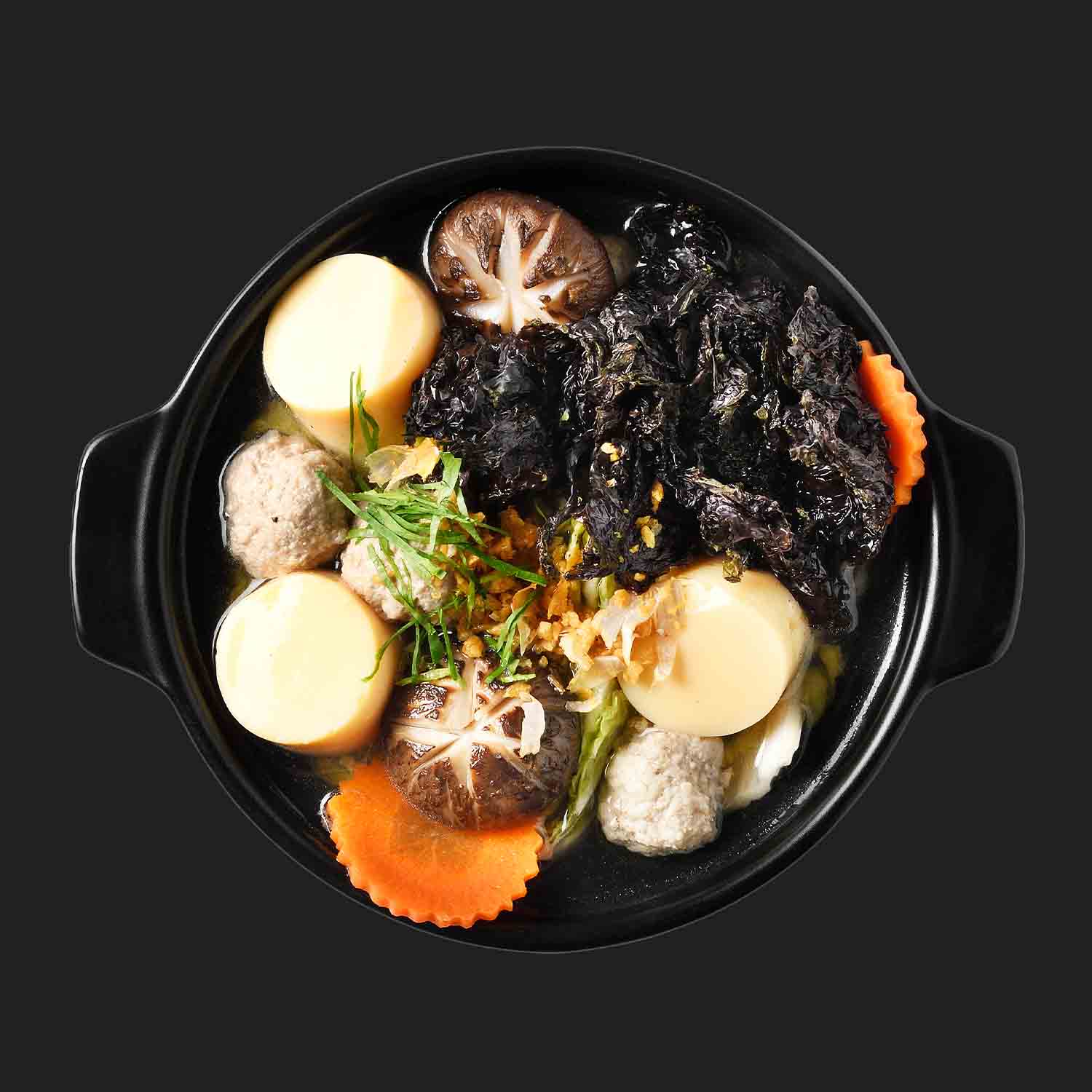 แกงจืดวุ้นเส้นเต้าหู้หมูสับ